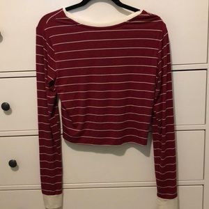 Super cute red striped forever 21 long sleeve